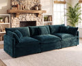 111.5" Modular Sectional Sofa, 3 Seater Deep Seat Cloud Couch by VEPXXP