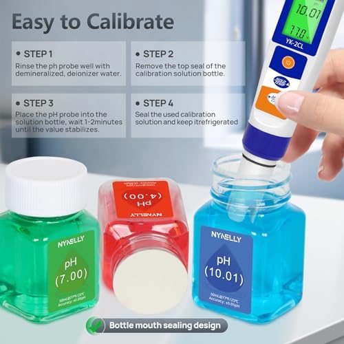 pH Meter Calibration Solution Kit pH4, KCL Storage Solution - Image 4