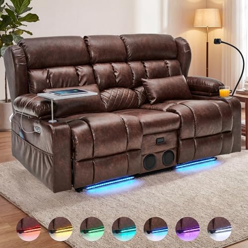 Redlife Power Loveseat Recliner Sofa - Image 3