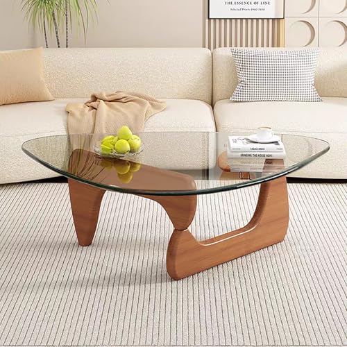 Modern Glass Coffee Table for Living Room, Mid Century Coffee Table, Small - Image 7