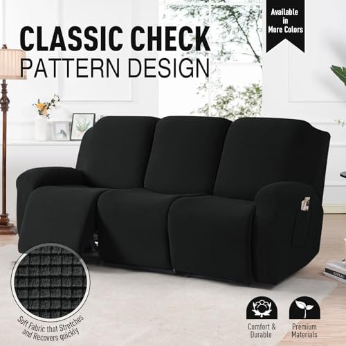 TAOCOCO Stretch Recliner Sofa Covers 8 Piece - Image 2