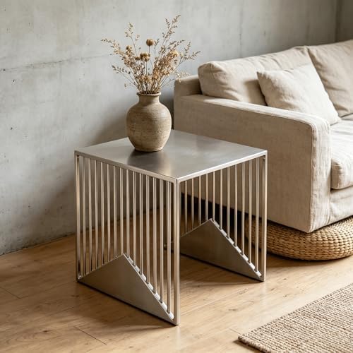 Stainless Steel Side Table - Image 4