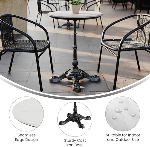 Flash Furniture TopGuard 24" Round Tabletop and Bistro Base - Image 4