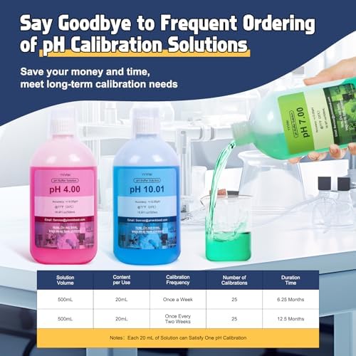 YINMIK pH Calibration Solution 4.00 7.00 10.01 pH Buffer Solution 16.9Fl oz - Image 4