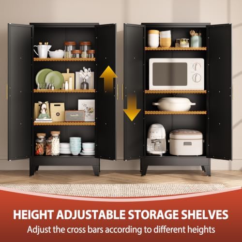 PAOFIN 61" H Kitchen Storage Cabinet - Image 3