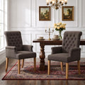 Dining Chair with Arms, Upholstered High Back Dining Room Chairs by WUTUTUEE