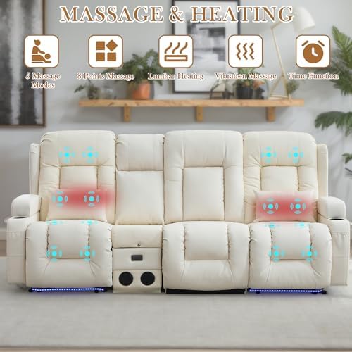TUNYI Power Loveseat Recliner Sofa - Image 4