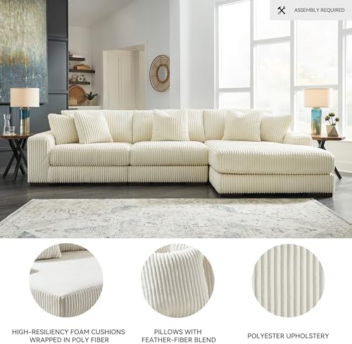 Signature Design by Ashley Deep-Seat 3-Piece Sectional - Image 4