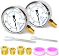 MEANLIN MEASURE 0~300Psi Stainless Steel 1/4" NPT 2.5" FACE DIAL Liquid Filled by MEANLINMEASURE
