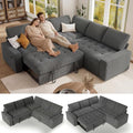 Vipbear Pull Out Sofa Bed Sectional Sleeper Sofa by VipbearLiving