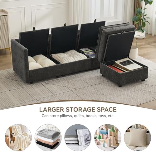 80" Sectional L Shape Sofa - Image 3