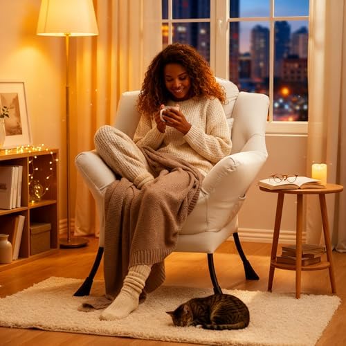 Lazy Chair, Comfy Reading Accent Chair - Image 4