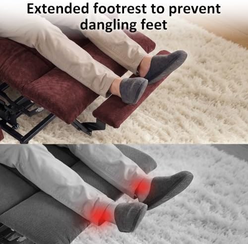 MCombo Power Lift Recliner for Elderly, Fabric 7287 - Image 6