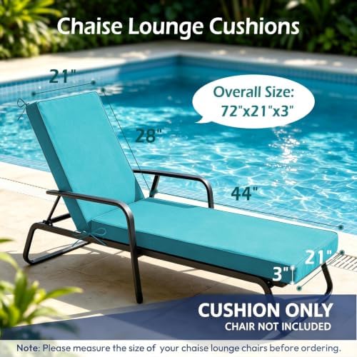 Chaise Lounge Cushions Outdoor - Image 2
