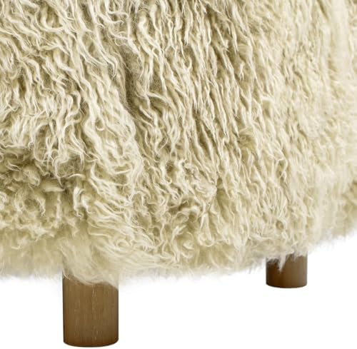 Jennifer Taylor Home Enchante 24.5" New Zealand Sheepskin Rectangular Accent - Image 7