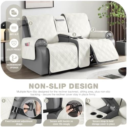 TAOCOCO Waterproof Loveseat Recliner Cover - Image 5