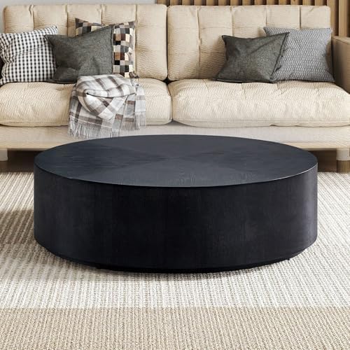 JUSTONE Round Coffee Tables for Living Room, Modern Minimalist Side Tables - Image 4