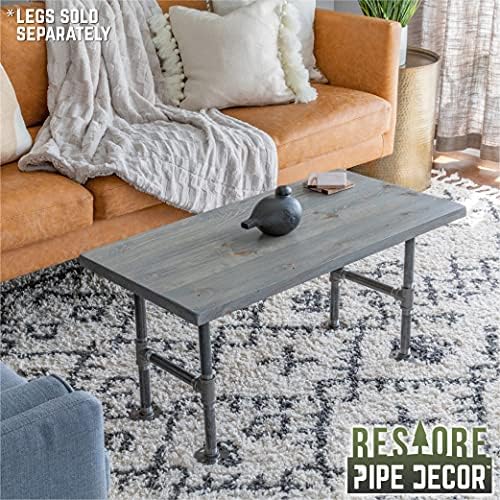 PIPE DECOR Restore Solid Wood Coffee Table Top 18 in. x 36 in. x 1.25 in. - Image 5