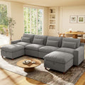Ihanherry 134" Modular Sectional Sofa by iHanHerry