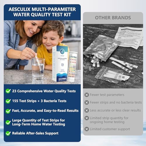 All-New 23 in 1 Drinking Water Testing Kit 158 Strips, Well Water Testing Kit & - Image 4