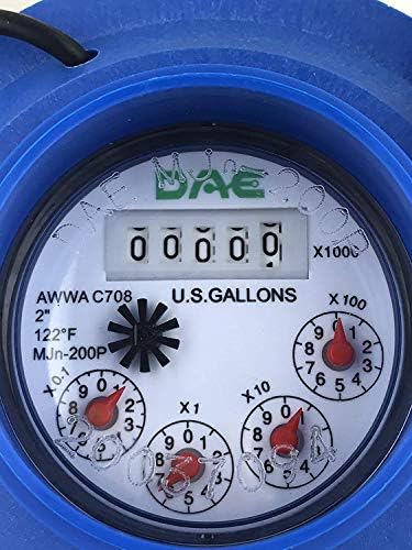 DAE MJn-200 2" Water Meter, Pulse Output + Couplings - Image 4