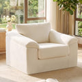 Boneless Single Sofa Chair, Modern Cloud Accent Chair, Comfy Deep Seat Couch by UMBFUN