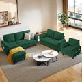 3 Pieces Sectional Sofa Set, 3-Seat L Shaped Couch by soscana