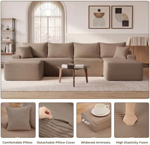Mangodan Cloud Sectional Couch, Boneless Couches - Image 6