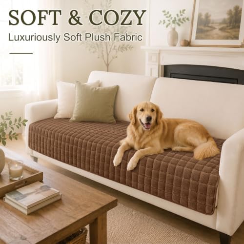 Smiry Velvet Couch Cover for Dogs, Non Slip Soft Sofa Protector for Pets - Image 2