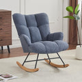 SAETSFEG Nursery Rocking Chair Teddy, Upholstered Glider Rocker by SAETSFEG