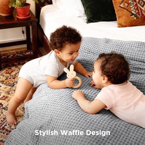 Bedsure Cooling Waffle Blanket for Hot Sleepers - Image 5