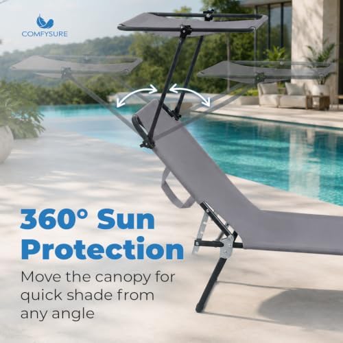 ComfySure Folding Outdoor Lounge Chair - Image 6