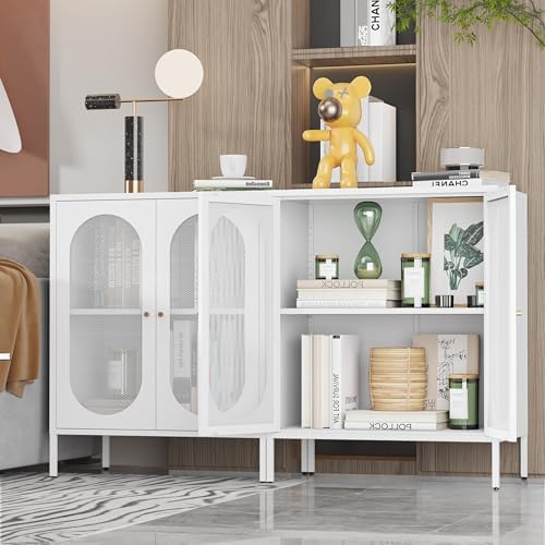 2 Door Accent Cabinet, Metal Storage Cabinet - Image 6