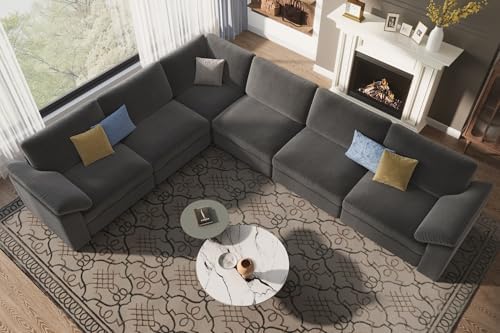EASE MOOSE Oversized Sectional Modular Couch, Large L Shape Sectional Sofa - Image 3