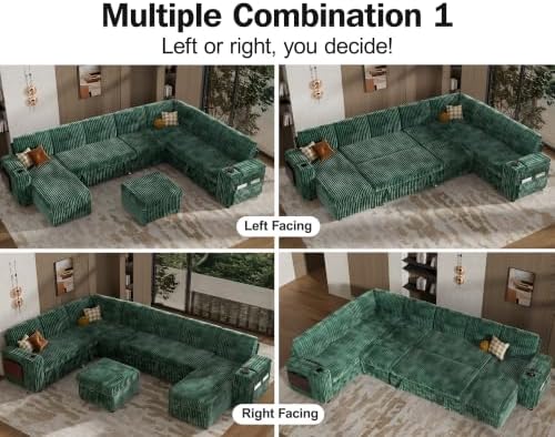 WEUP 130" Modular Sectional Sleeper Sofa - Image 5