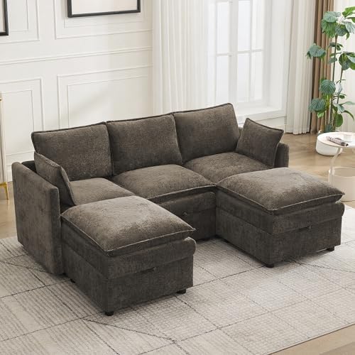 80" Cloud Modular 3 Seater Sofa by Abbrevi