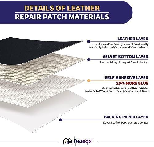 Leather Repair Patch Tape Kit, Self Adhesive Leather Repair - Image 2