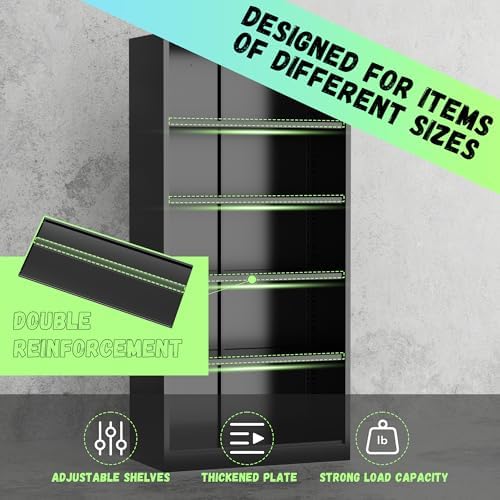 INTERGREAT Metal Storage Cabinet, Tall Metal Cabinet - Image 6