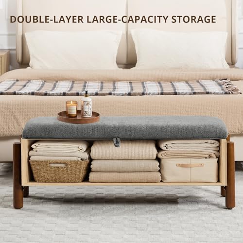 55'' Modern Storage Ottoman Benches - Image 4