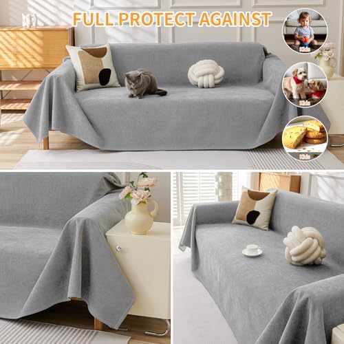 Deep Dream Cat-Scratch Resistant Couch Cover, Waterproof Sofa Cover - Image 5