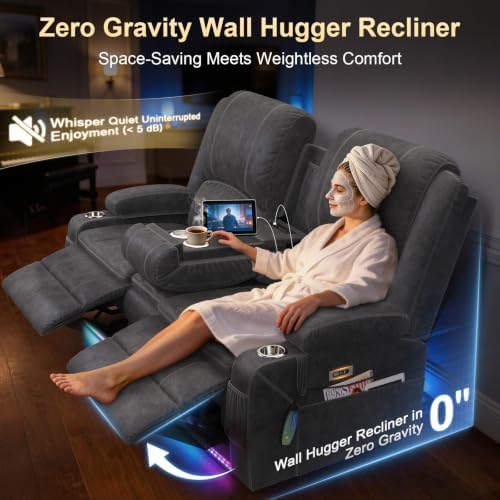 RV Loveseat Recliner Wall Hugger - Image 4