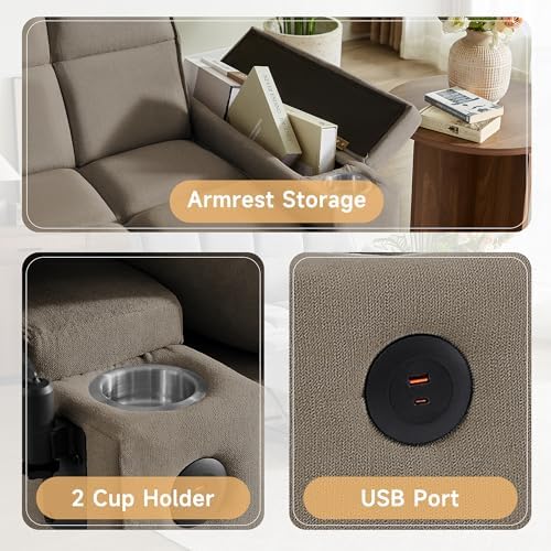 hansones 65" 3-in-1 Sofa Bed, Pull Out Sleeper Sofa - Image 3