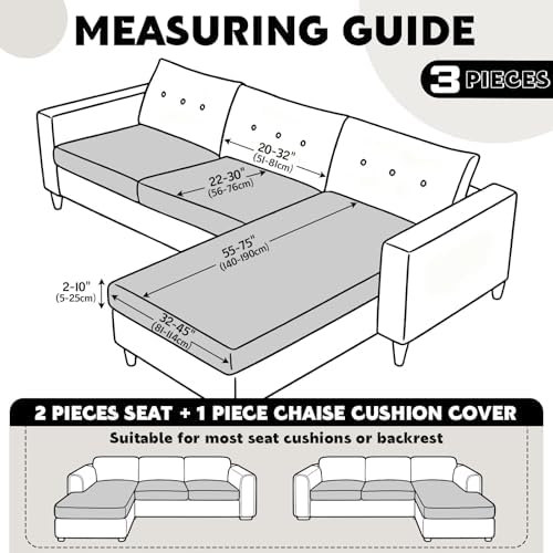 VANSOFY Stretch Couch Cushion Covers - Image 3