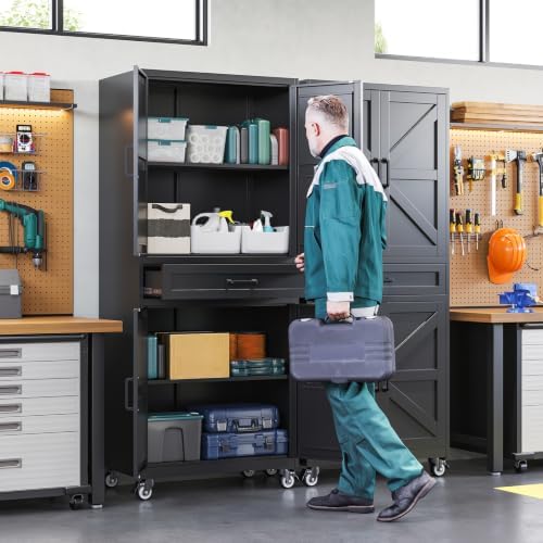 Letaya Metal Garage Storage Cabinet - Image 4