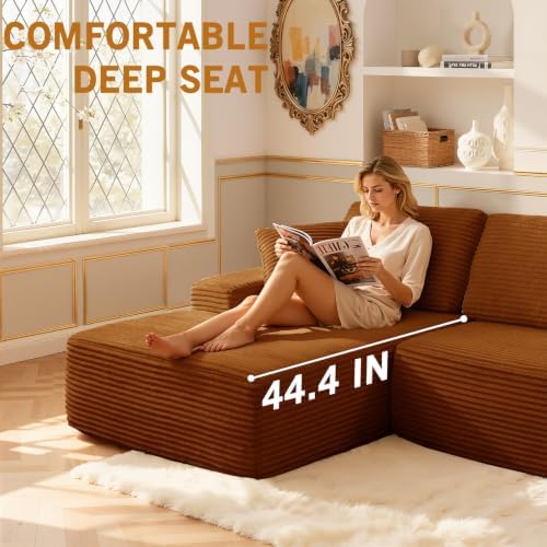 Modular Sectional Sofa, Convertible Sofa Bed, No Assembly Required Cloud Couch - Image 5