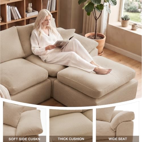 78" Loveseat Sofa, Small Boneless Couch - Image 5