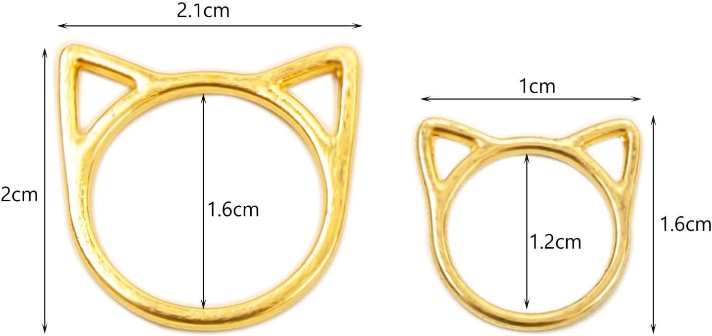 Hilsayum 30PCS Cat Stitch Marker Knitting Stitch Markers Metal Crochet Markers Ring Crocheting Accessories for Weaving, Handmade Crafts