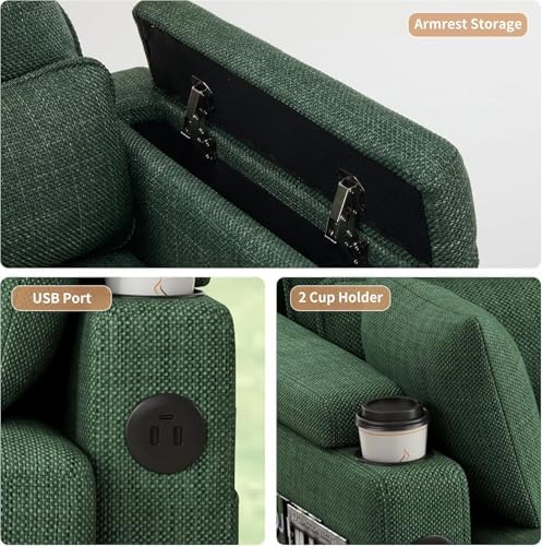 104.7" U-Shaped Sectional Sofa Couch, Pull-Out Sleeper Sofa Bed - Image 5