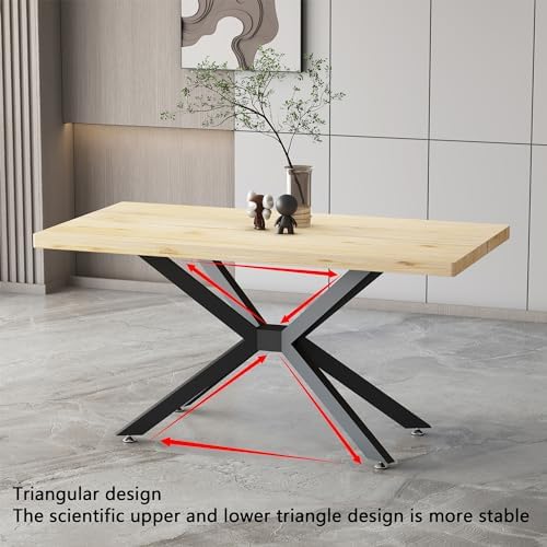Modern Table Base Black 29" Metal Dining Table Legs - Image 4