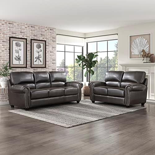 Lexicon Leather Match Couch for Living Room - Image 6